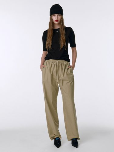 Cotton Banding Pants 002 _ Beige - Qduroy - Modalova