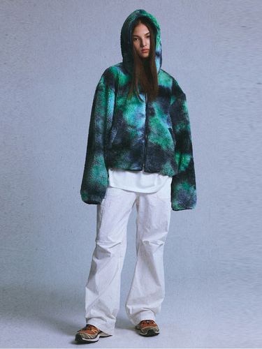 Love Fleece Jacket [Blue Green] - CHANCECHANCE - Modalova