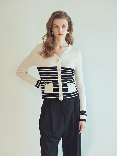 V-neck Ribbon Cardigan - JOHNNY HATES JAZZ - Modalova