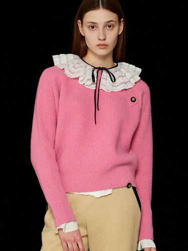 Velvet Button Knit Pullover_Pink - JOHNNY HATES JAZZ - Modalova