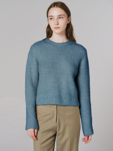 Boucle Round Sweater (Blue) - NONNIERE - Modalova