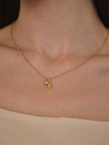 Oval Dot Necklace - emott - Modalova