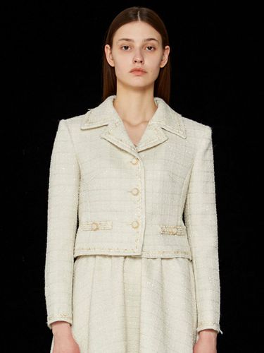 Cropped Tweed Collar Jacket - JOHNNY HATES JAZZ - Modalova