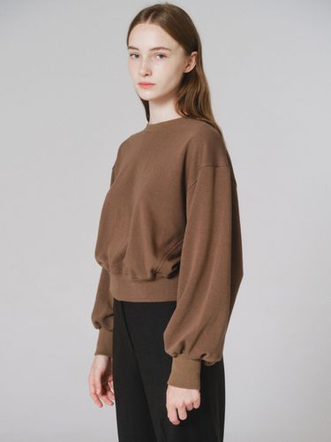 Shirring Sweatshirts (Brown) - NONNIERE - Modalova