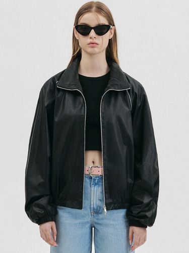 Faux Leather Windbreaker [3Color] - doffsept - Modalova