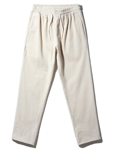 Corduroy Semi Wide Training Pants - alvinclo - Modalova