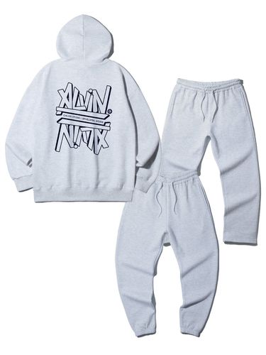 Street Overfit Hoodie and Pants Set - alvinclo - Modalova