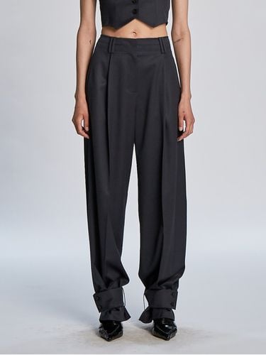 Flap Detachable Wide Pants_Navy - LVIR - Modalova