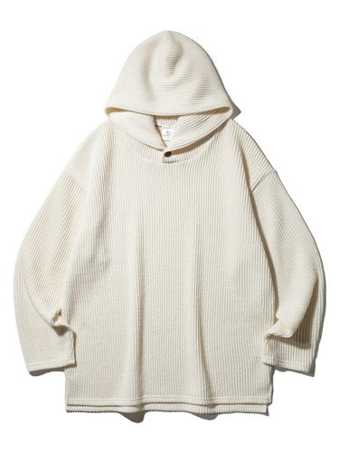 Side Slit Knit Hoodie_3 Colors - alvinclo - Modalova