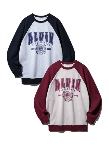 Alvin Color Raglan Sleeves Overfit Sweatshirt - alvinclo - Modalova