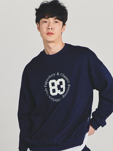 Beginning 83 Sweatshirt _ Navy - PaperBoy - Modalova