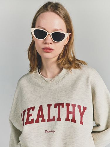 Crop Healthy Sweatshirt - PaperBoy - Modalova