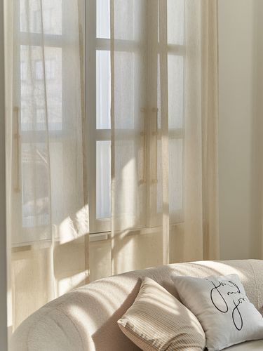 Natural Linen Style Curtain - DECOVIEW - Modalova