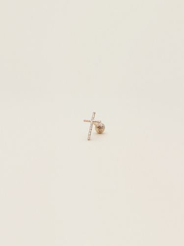 K Hammered Cross Piercing - CLAN BENI - Modalova