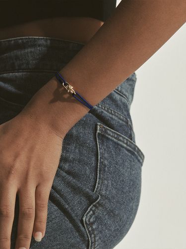 H Edition Silver Dual H Bracelet_Blue - hyeres-lor - Modalova