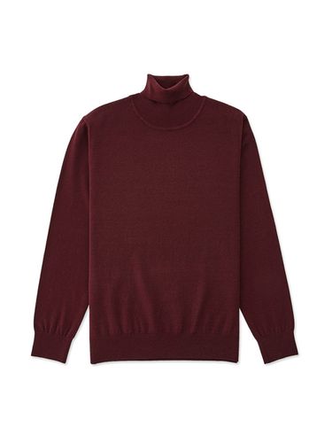 DIEMS by ] Soft Turtleneck Knit Top_Wine - STCO - Modalova