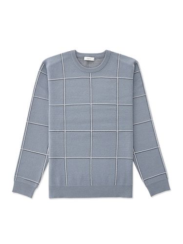 DIEMS by ] Soft Check Knit Top_Blue - STCO - Modalova