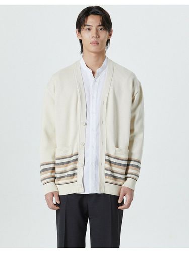 Striped Cardigan - T.I FOR MEN - Modalova