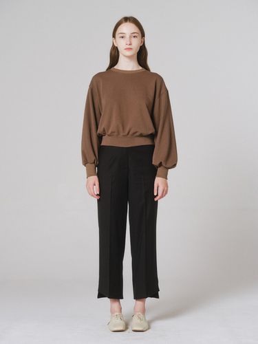 Wool Cropped Pants (Dark Grey) - NONNIERE - Modalova