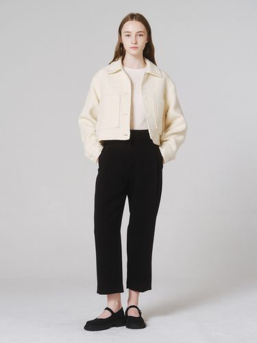 Wool Blended Round Pants (Black) - NONNIERE - Modalova