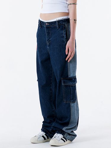 Two-tone Cargo Pants _Denim Blue - runningHIGH - Modalova