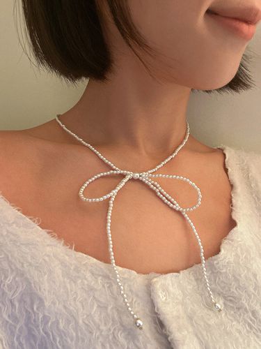 Big Ribbon Necklace (2 Colors) AN422016 - ANNAFLAIR1986 - Modalova