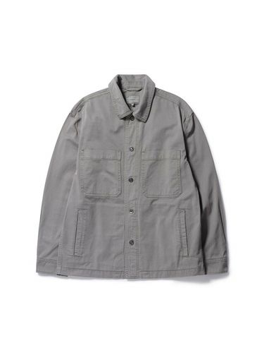 Pigment Dyed Denim Shirt Jacket - Gray - EPIGRAM - Modalova