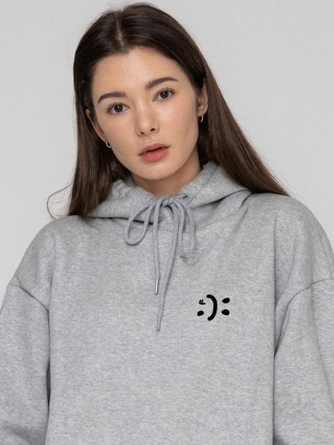 Unisex Smile Hoodie - Gray - GRAVER - Modalova