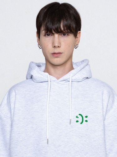 Unisex Smile Hoodie - White - GRAVER - Modalova