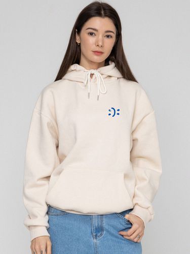 Unisex Smile Hoodie - Cream - GRAVER - Modalova