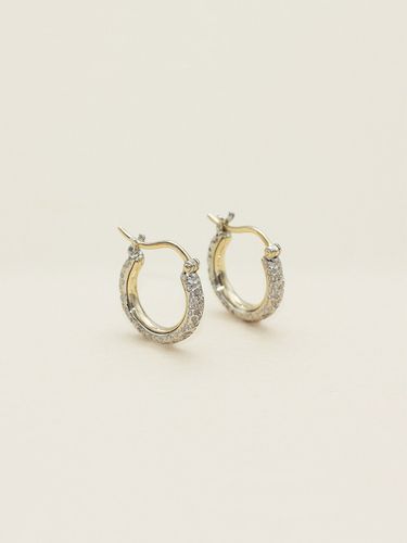 K Basalt One Touch Hoop Earring - CLAN BENI - Modalova