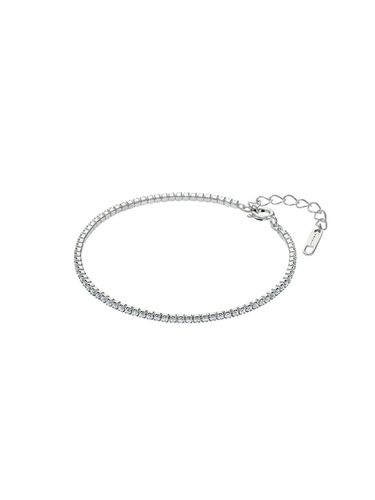 H Edition Silver W Tennis Bracelet - hyeres-lor - Modalova