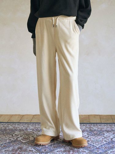 Fatro 4804 Corduroy Banded Wide Pants_3 Colors - MAGOODGAN - Modalova