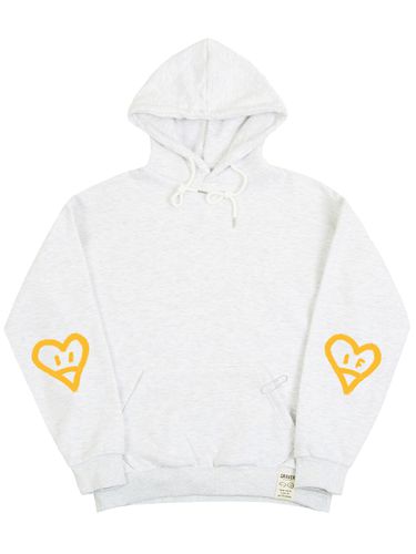 Unisex Elbow Heart Smile Hoodie - White - GRAVER - Modalova