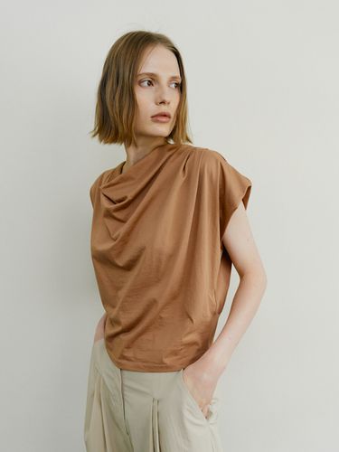 Cowl Neck Jersey (Orange) - NONNIERE - Modalova