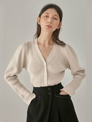 Creme Volume Cardigan - ahwe - Modalova