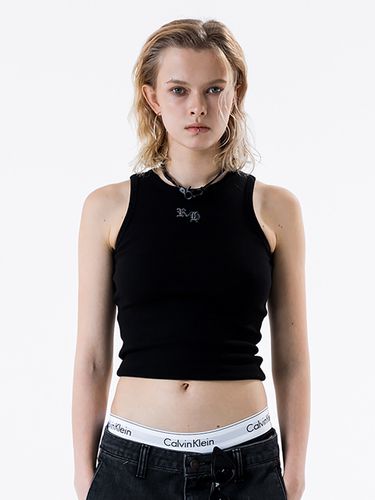 Glitter RH Logo Racerback Top _Black - runningHIGH - Modalova