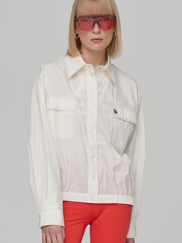 Stitch Blouson Shirt_Cream - Enor - Modalova