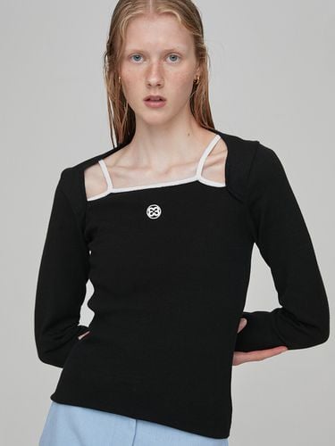 Combi Sleeveless Knit Top_Black - Enor - Modalova