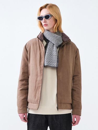 Suede Fur Padded Jacket (Beige) - STCO - Modalova