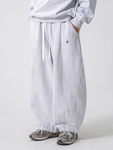 Wappen Balloon Sweatpants_Melange Grey - ANGLAN - Modalova