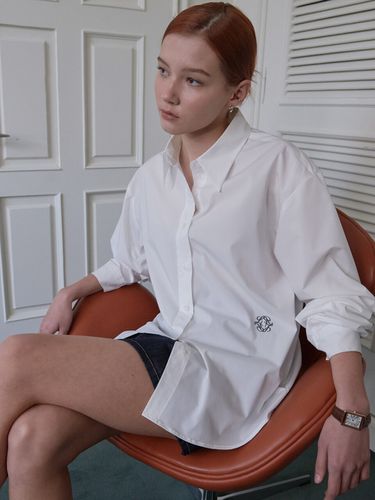 Lossy Symbol Accent Shirt_White - LOSSYROW - Modalova