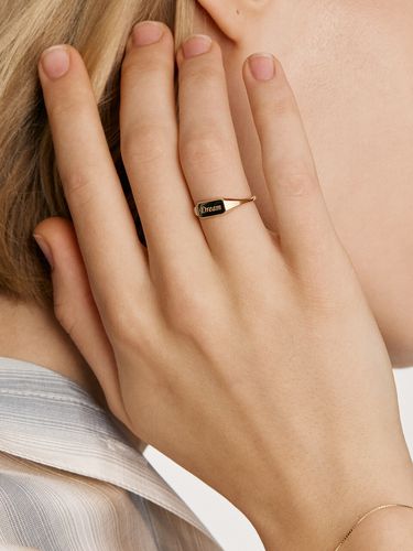 Initial Flat Plated Ring # P08_ - LUNNE - Modalova