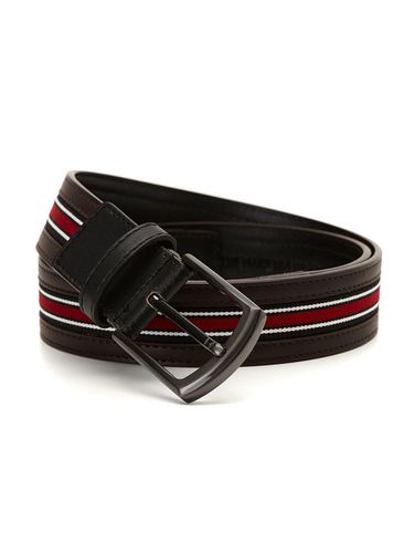 Tape Striped Casual Belt - Brown - STCO - Modalova