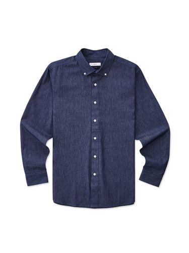 Chambray Denim Shirt (Navy) - STCO - Modalova