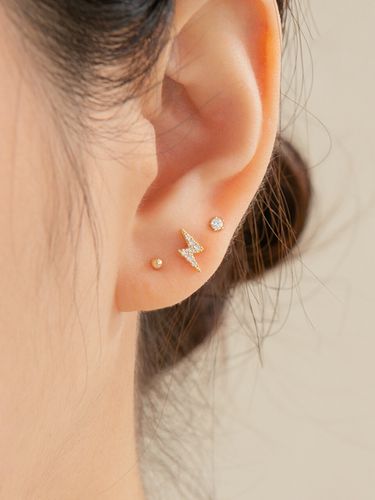 Lightning Bolt CZ Piercing #PIB10_ 2 Colors - LUNNE - Modalova