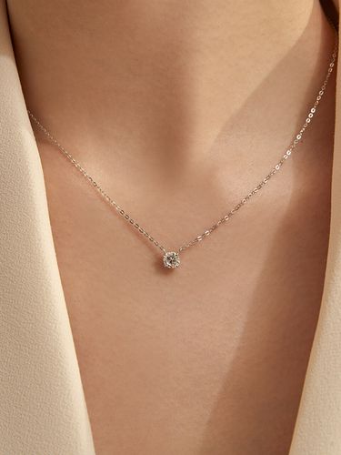 Round Brilliant 0.5 Carat DIA Simulant Necklace - LUNNE - Modalova