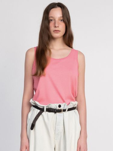 Via Lace Cotton Top_Pink - VIA PLAIN - Modalova