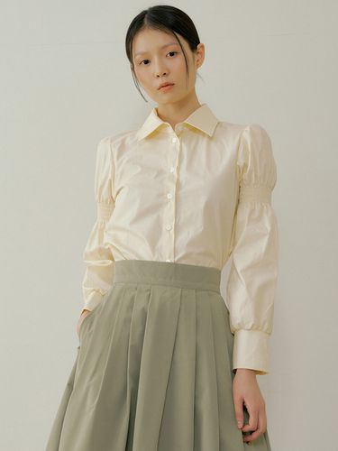 Pod Sleeve Smoking Blouse_Yellow - REORG - Modalova