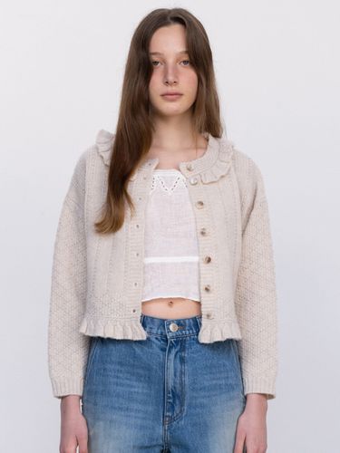 Via Sandy Frill Knit Cardigan - VIA PLAIN - Modalova